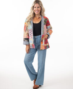Quilted Patchwork With Pockets Jacket, Assorted Designs