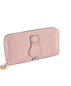 3D Cat Outline Wallet, 4 Assorted
