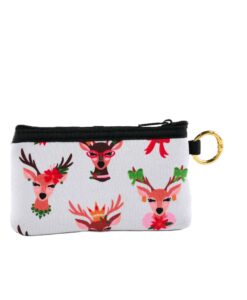 Christmas Neoprene Id Holder Keys Wallet, 2 Assorted