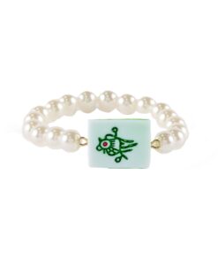 Pearl Mahjong Stretch Bracelet, 3 Assorted