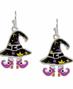 Witch Hat And Boots Earrings