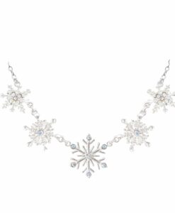 Rhinestone Snowflake Chain Necklace
