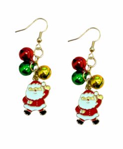 Jingle Bells And Santa Earrings
