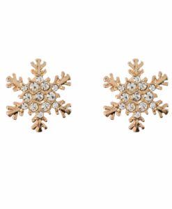 Rhinestone Mini Snowflake Earrings