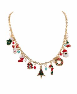 Christmas Multi Charm Necklace