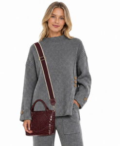 Tote Vegan Crocodile Pattern Top Handle Bag With Removeable Comfort Strap