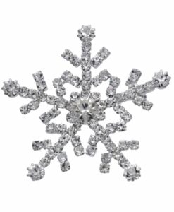 Pin Crystal Snowflake Brooch